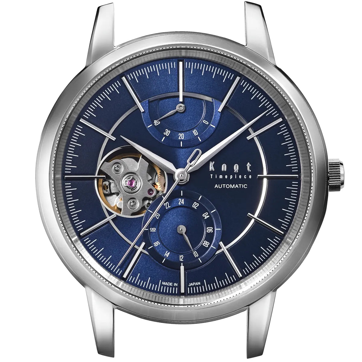 Knot CAP-40SVNV 腕時計 メンズ 自動巻き ネイビー 日本製 40mm