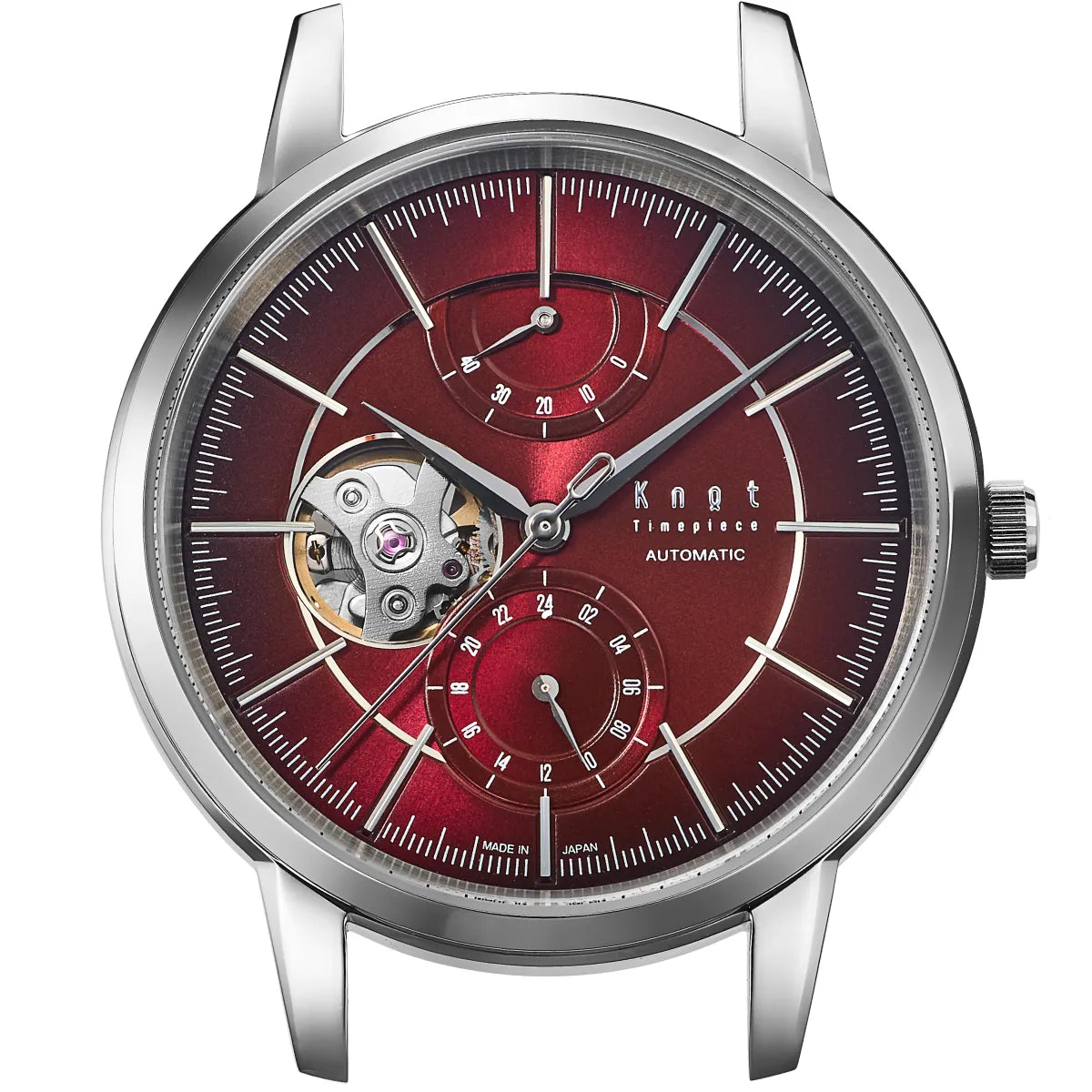 Knot CAP-40SVBU 腕時計 メンズ 自動巻き バーガンディー 日本製 40mm