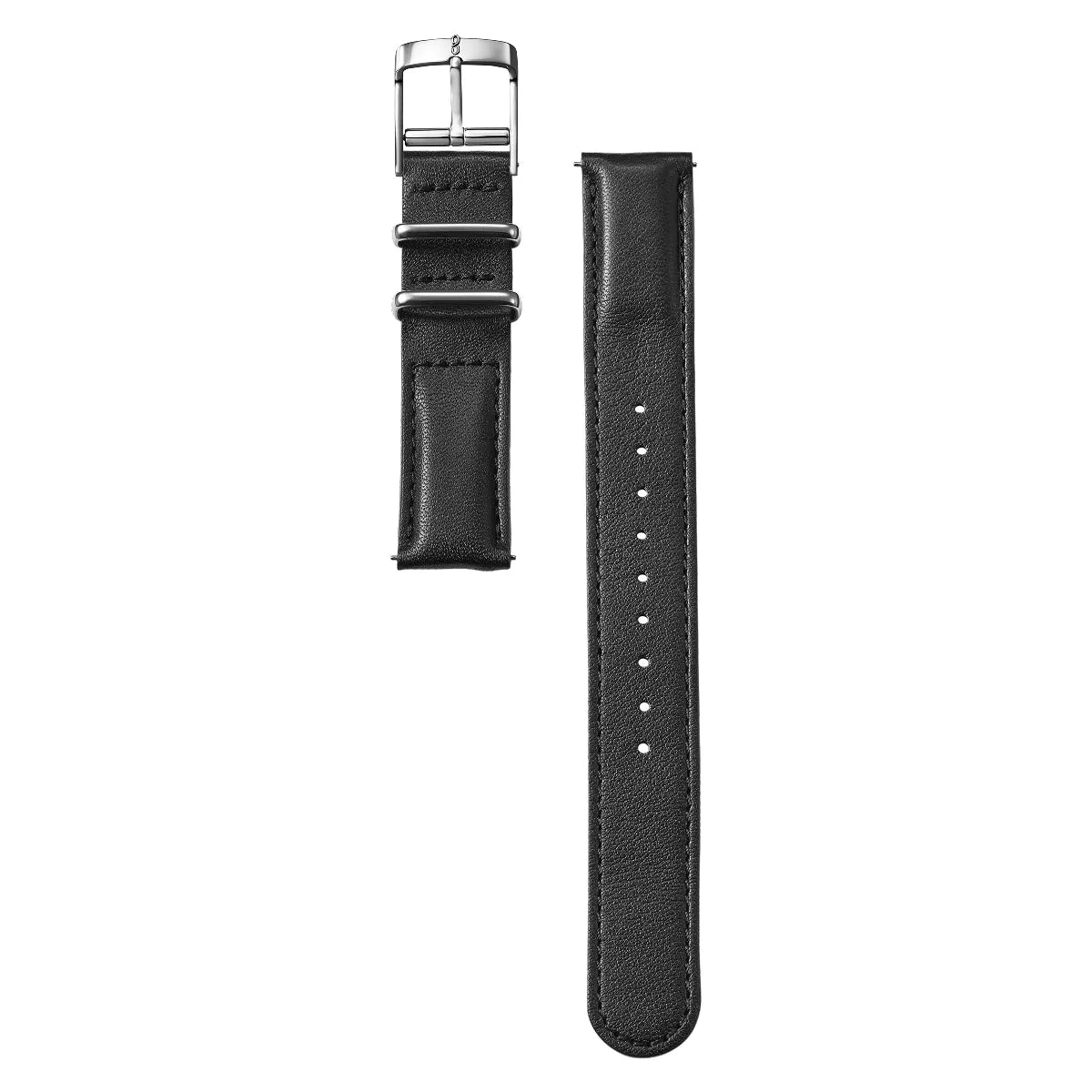 Knot S18-LC-NWP-BK 時計ベルト バンド 18mm ブラック 防水レザー NATO