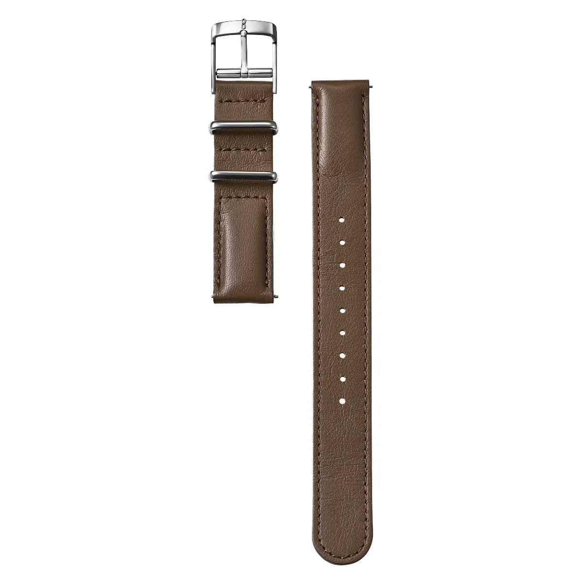 Knot S18-LC-NWP-BR 時計ベルト バンド 18mm ブラウン 防水レザー NATO