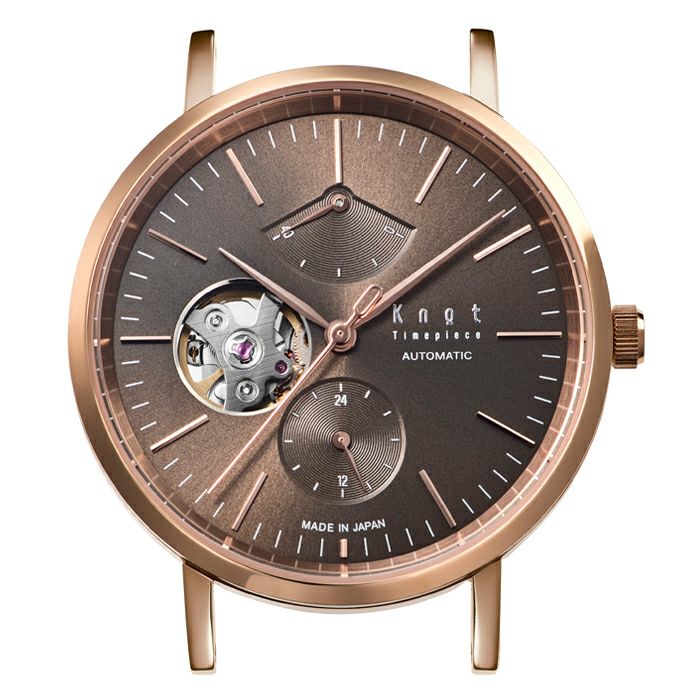 Knot CAP-38SVBK 腕時計 メンズ レディース クォーツ ブラック 日本製 38mm オープンハート – Maker's Watch  Knot