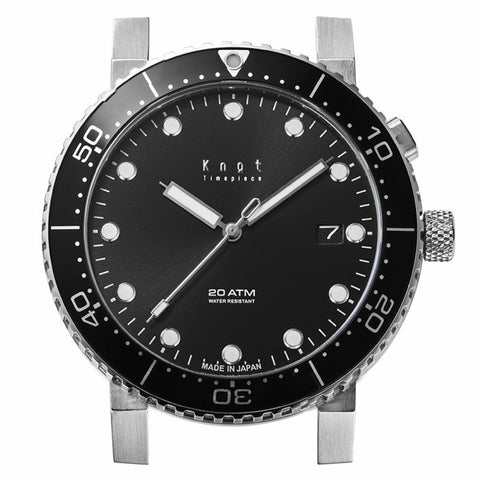 Knot SAC-40SSVBK 腕時計 メンズ 自動巻き ブラック 日本製 40mm 防水 