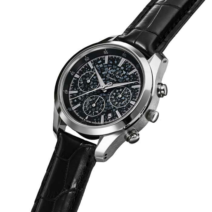 Knot ATC-40SVJRBK-R 機械式腕時計 メンズ 自動巻き ブラック 日本製 40mm 螺鈿 クロノグラフ – Maker's Watch  Knot