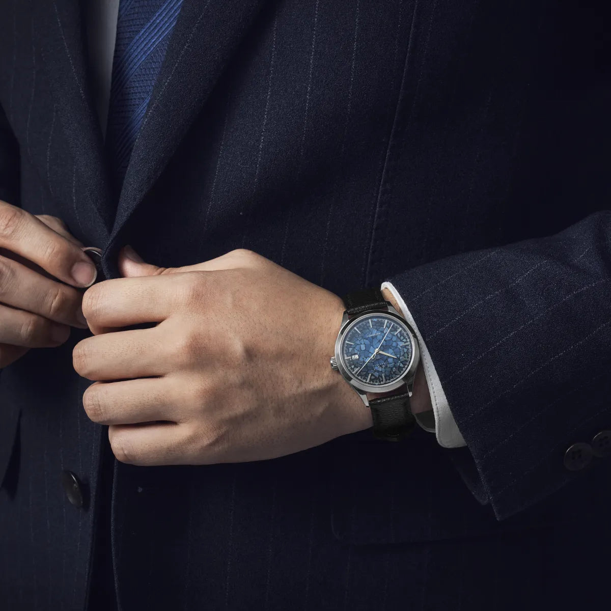 Maker's Watch Knot TAKUMI Collection 螺鈿 蒼色 日本製機械式腕時計