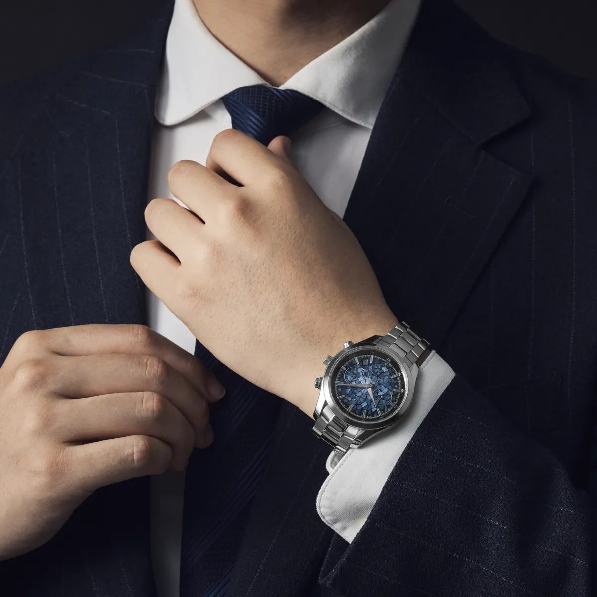 Maker's Watch Knot TAKUMI Collection 螺鈿 蒼色 日本製機械式腕時計