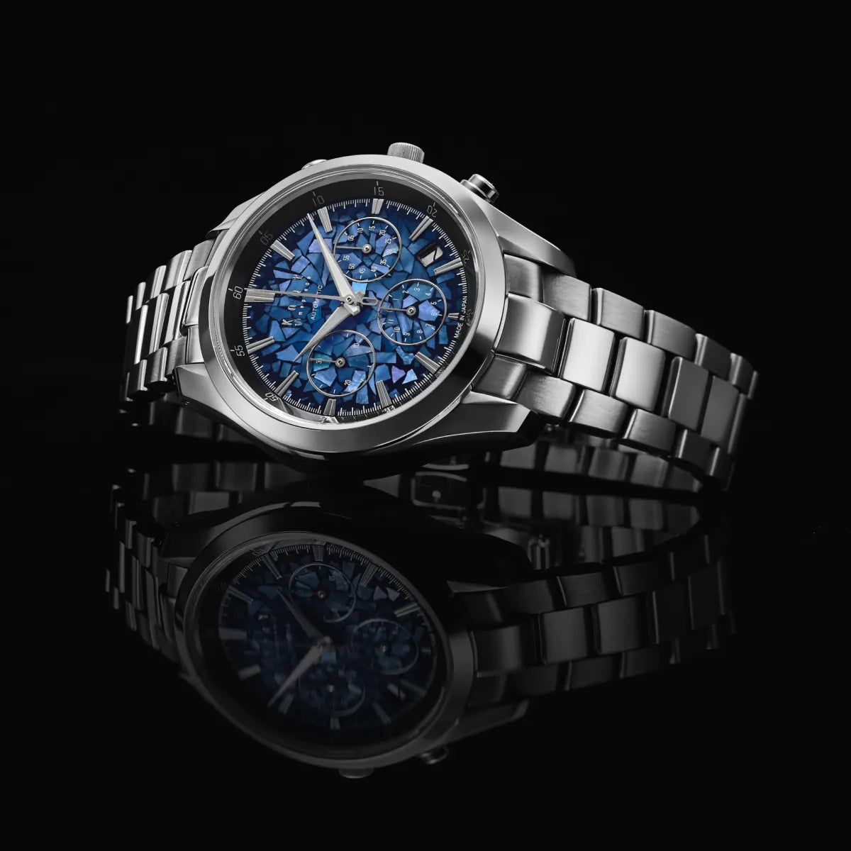 Maker's Watch Knot TAKUMI Collection 螺鈿 蒼色 日本製機械式腕時計