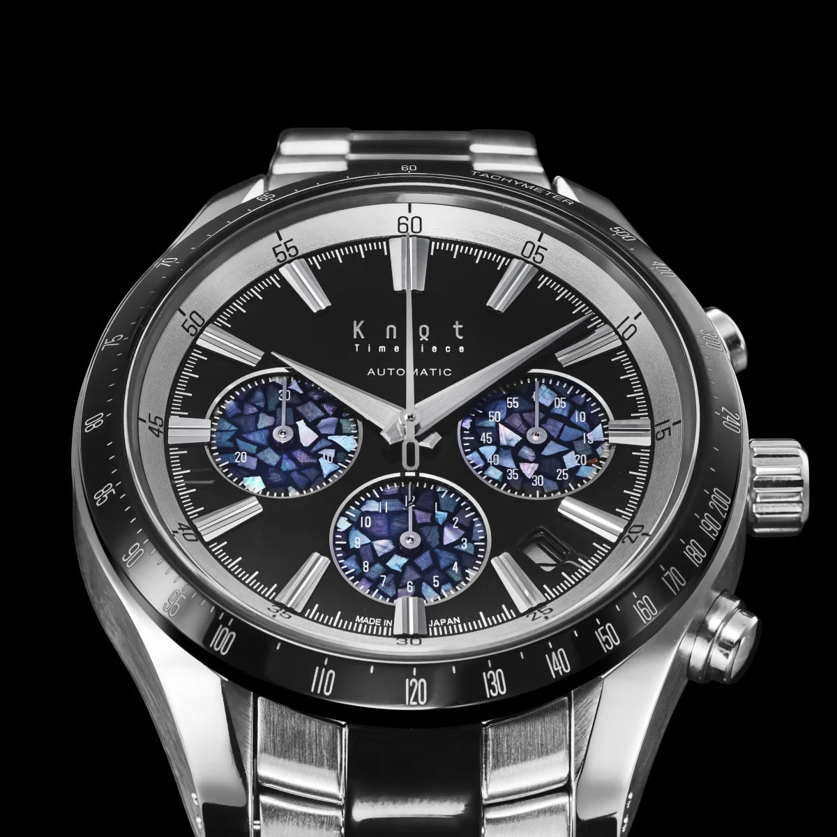 Knot ATC-40SVWH 機械式腕時計 メンズ 自動巻き ブラック 日本製 Knot ATC-40SVWH 機械式腕時計 メンズ 自動巻き ブラック 日本製