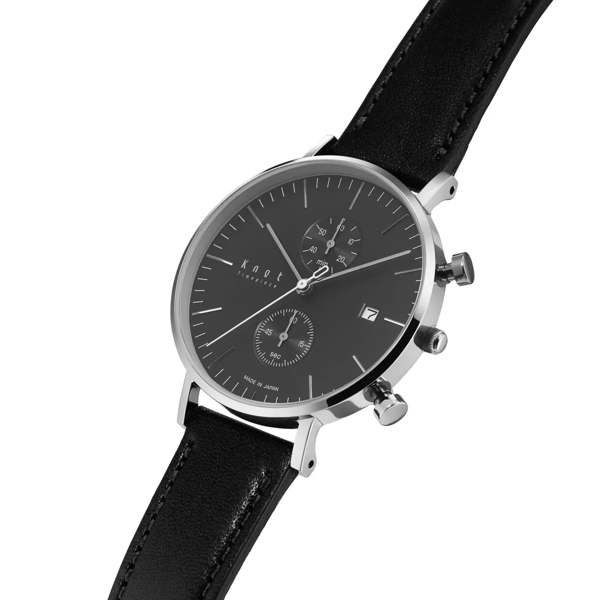 Knot CC-39SVBK 腕時計 メンズ レディース クォーツ ブラック 日本製 Knot CC-39SVBK 腕時計 メンズ レディース クォーツ ブラック 日本製