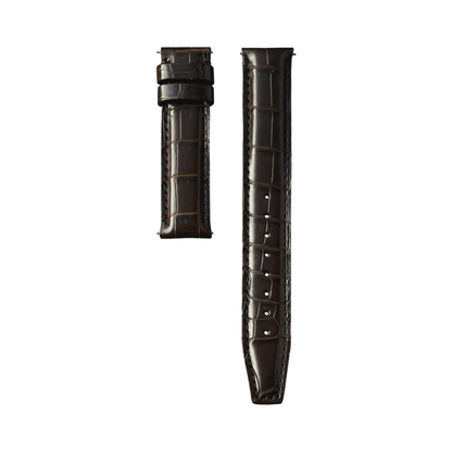 Knot S18-SFC-DB-L 時計ベルト バンド クロコダイル レザー 18mm Knot S18-SFC-DB-L 時計ベルト バンド クロコダイル レザー 18mm