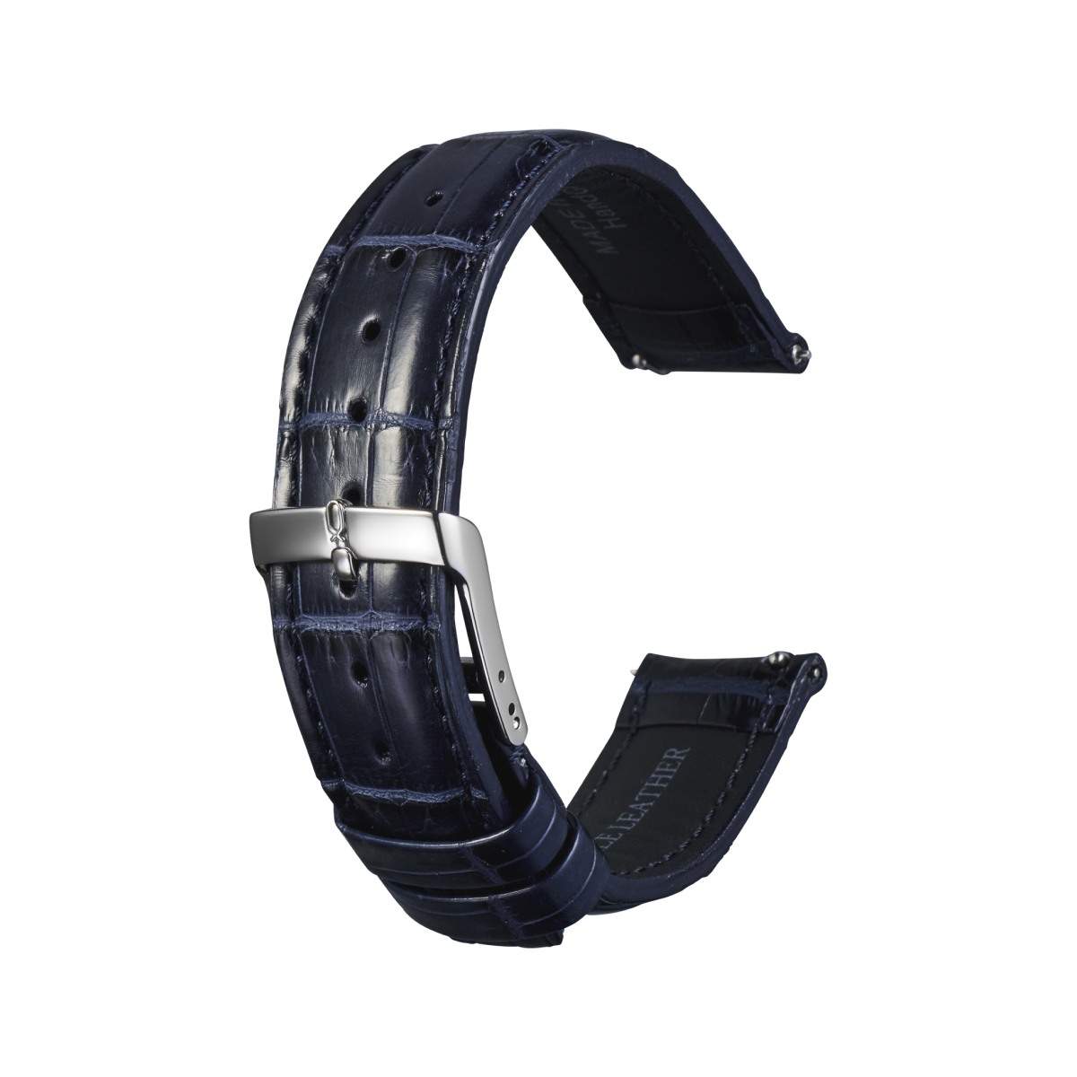 Knot S18-SFC-NV-L 時計ベルト バンド クロコダイル レザー 18mm Knot S18-SFC-NV-L 時計ベルト バンド クロコダイル レザー 18mm
