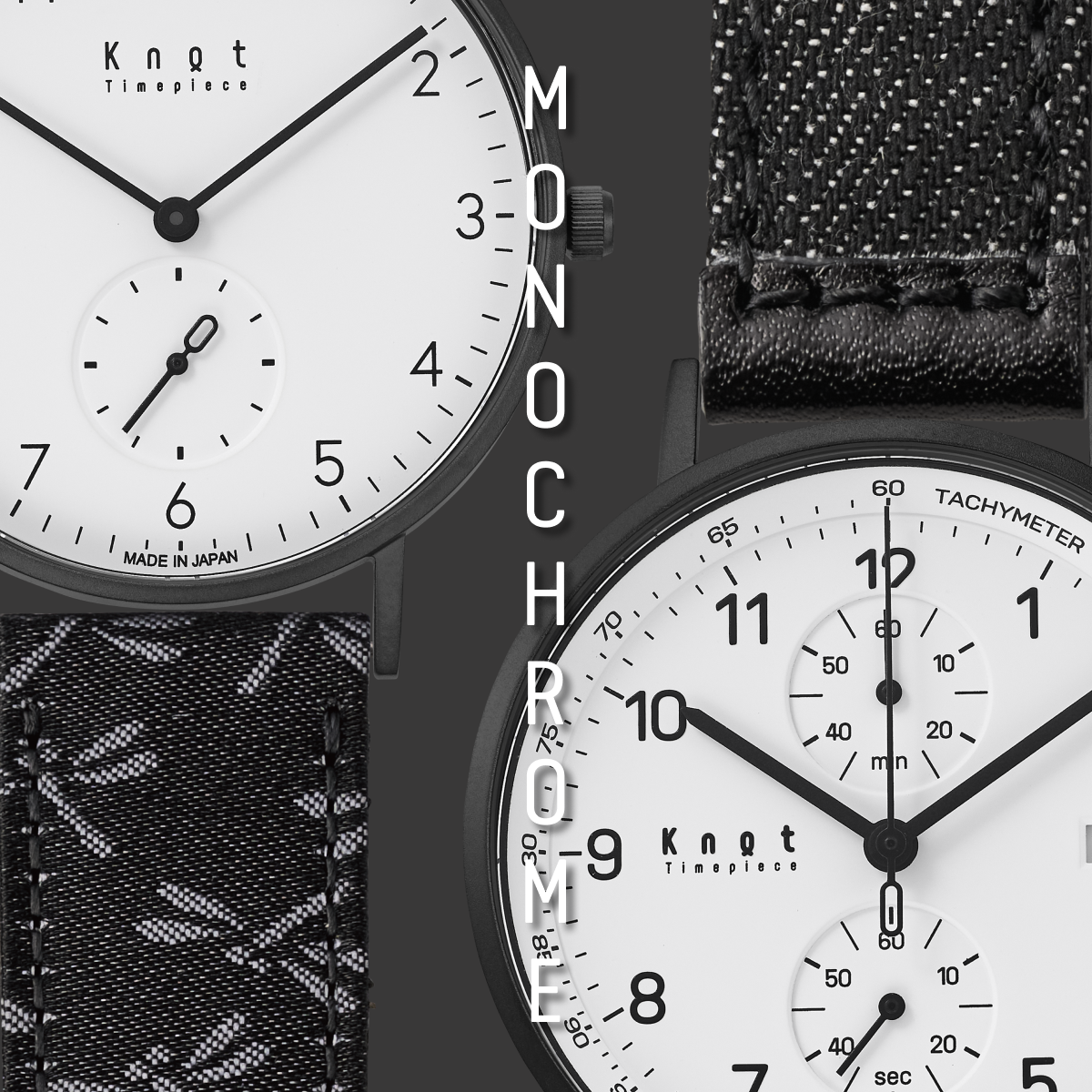 Knot CS-36ASVGR 腕時計 メンズ レディース クォーツ ブラック 日本製 Knot CS-36ASVGR 腕時計 メンズ レディース クォーツ ブラック 日本製