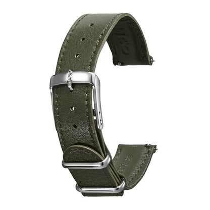 Knot S18-LC-NWP-OV 時計ベルト バンド 18mm オリーブ 防水レザー NATO