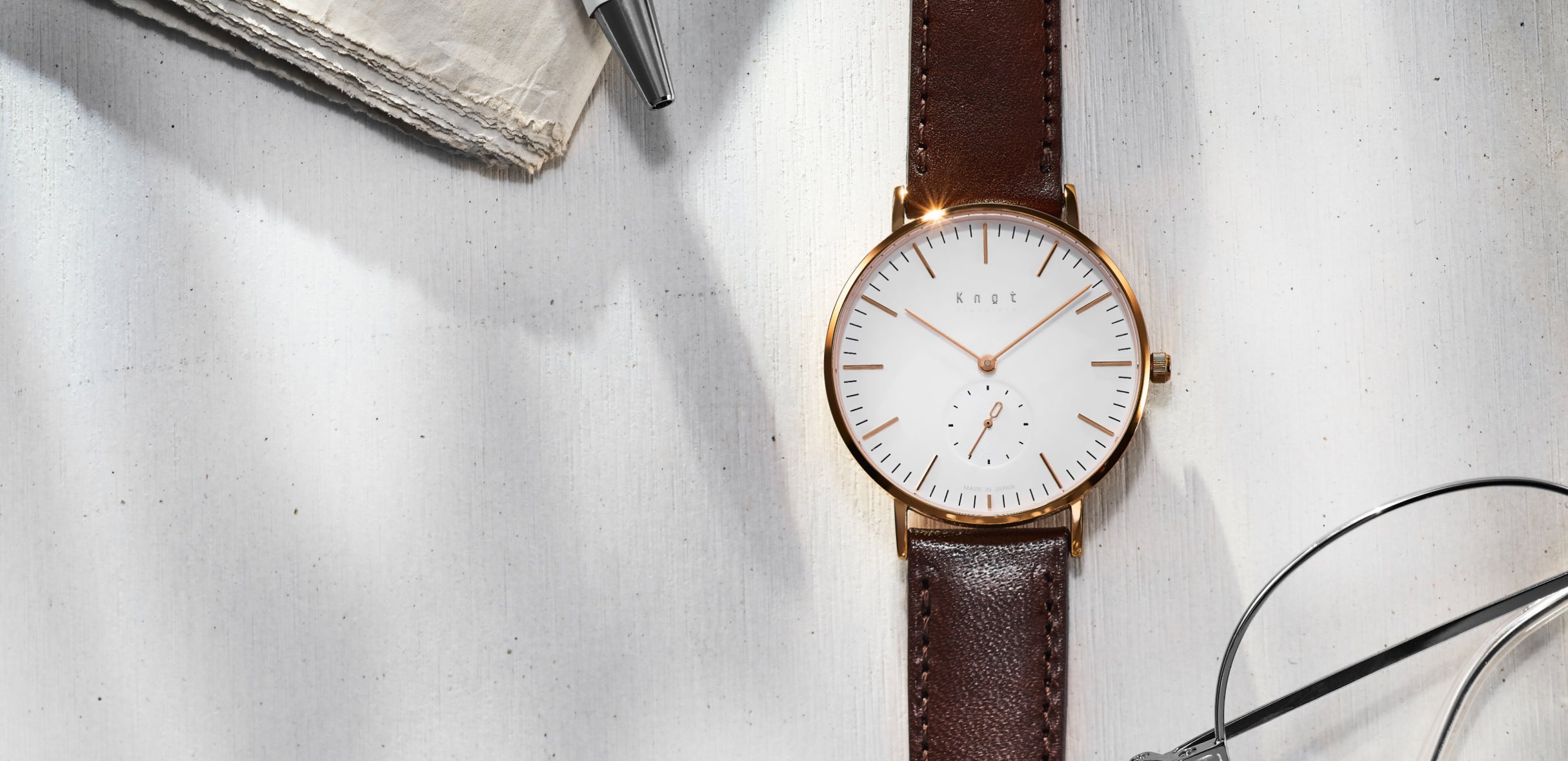 スモールセコンド - Maker's Watch Knot | シンプルなダイヤルデザイン