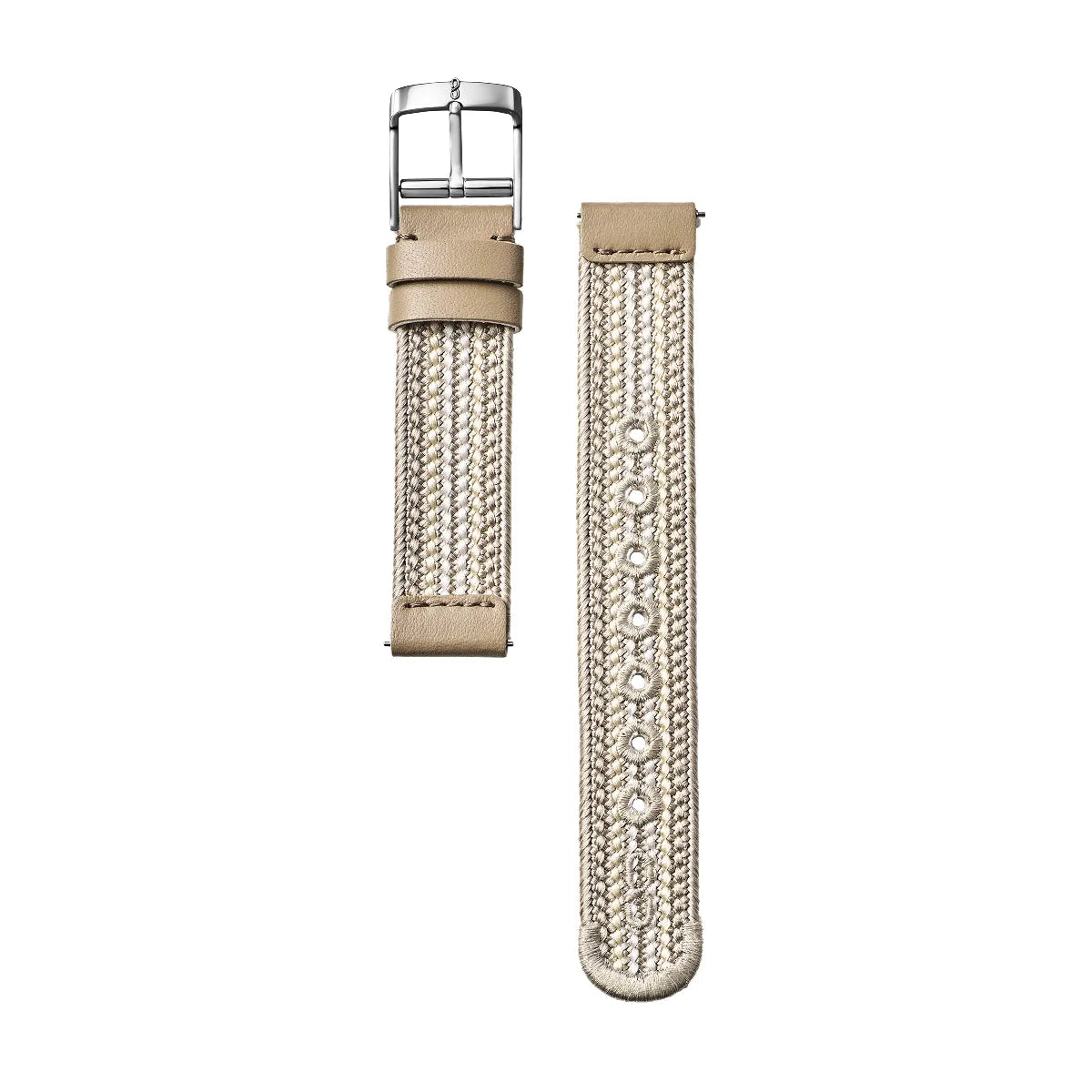 Knot S18-AK-1805 時計ベルト バンド くみひも 18mm ネイビー レッド