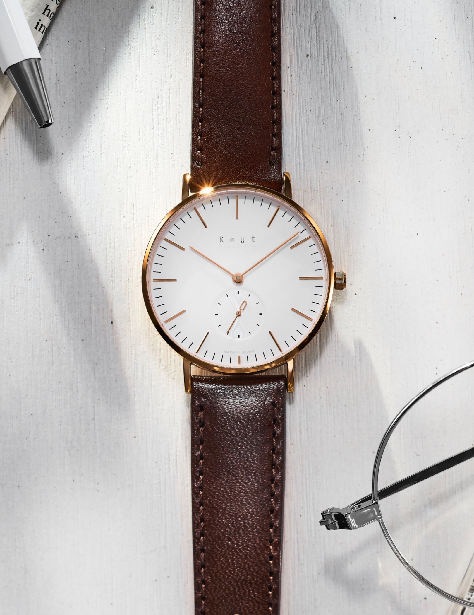 スモールセコンド - Maker's Watch Knot | シンプルなダイヤルデザイン