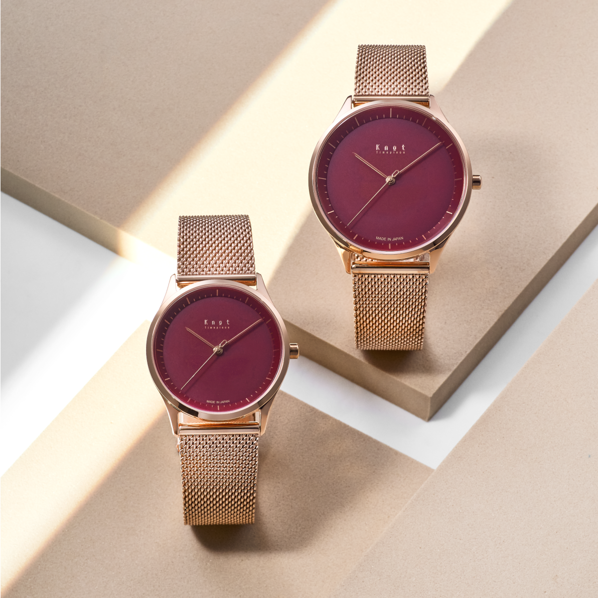 Knot STS-32RGWH 腕時計 メンズ レディース ソーラー ローズ Knot STS-32RGWH 腕時計 メンズ レディース ソーラー ローズ