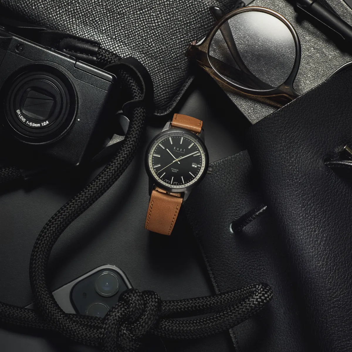 Maker's Watch Knot TS2-36BKBK チタニウムソーラーウォッチ 防水 軽い