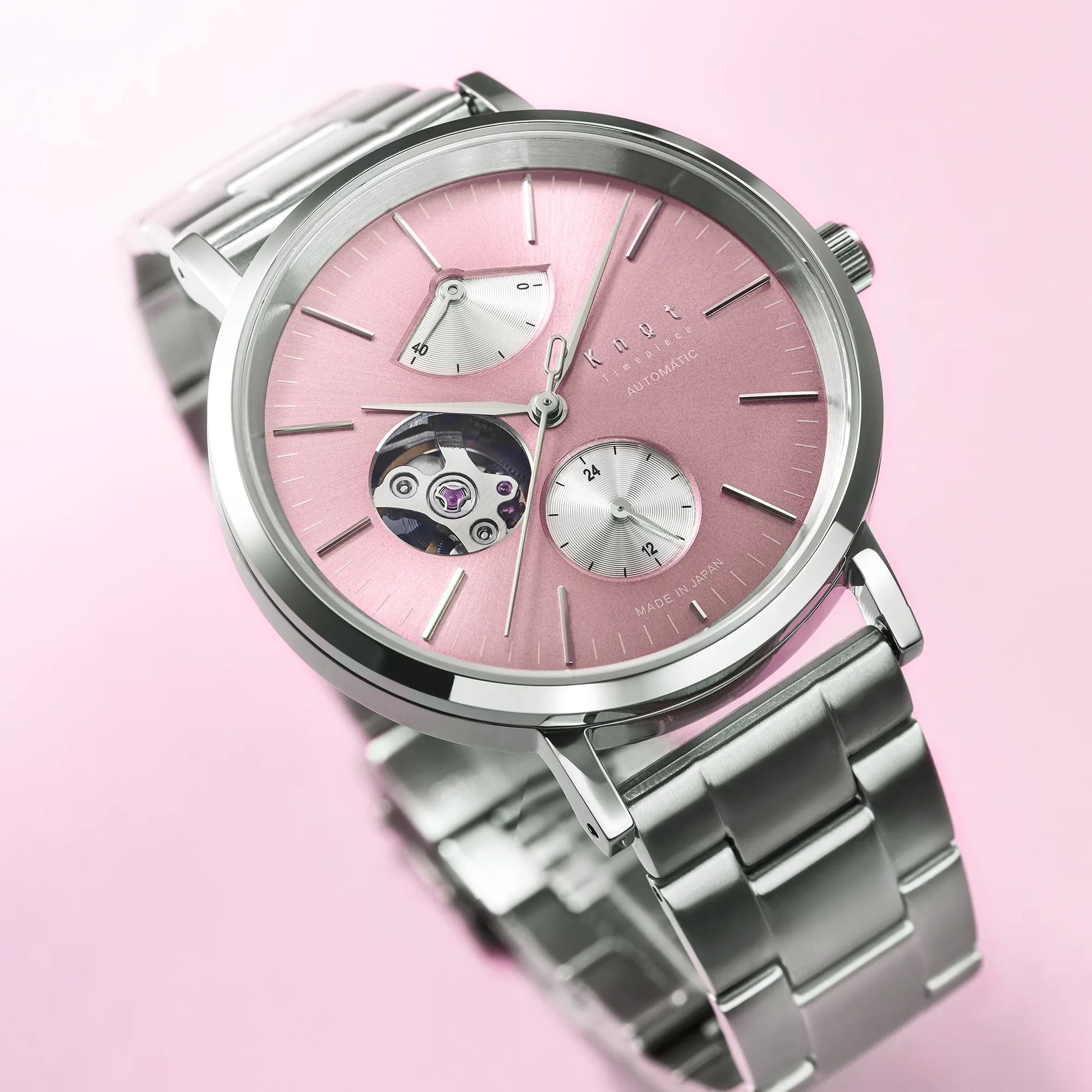 Knot CAP-38SVPK 腕時計 メンズ レディース メカニカル ピンク Knot CAP-38SVPK 腕時計 メンズ レディース メカニカル ピンク