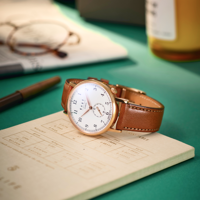 Knot CAS-36_S18-TT 腕時計 メンズ レディース 機械式 ホワイト 日本製