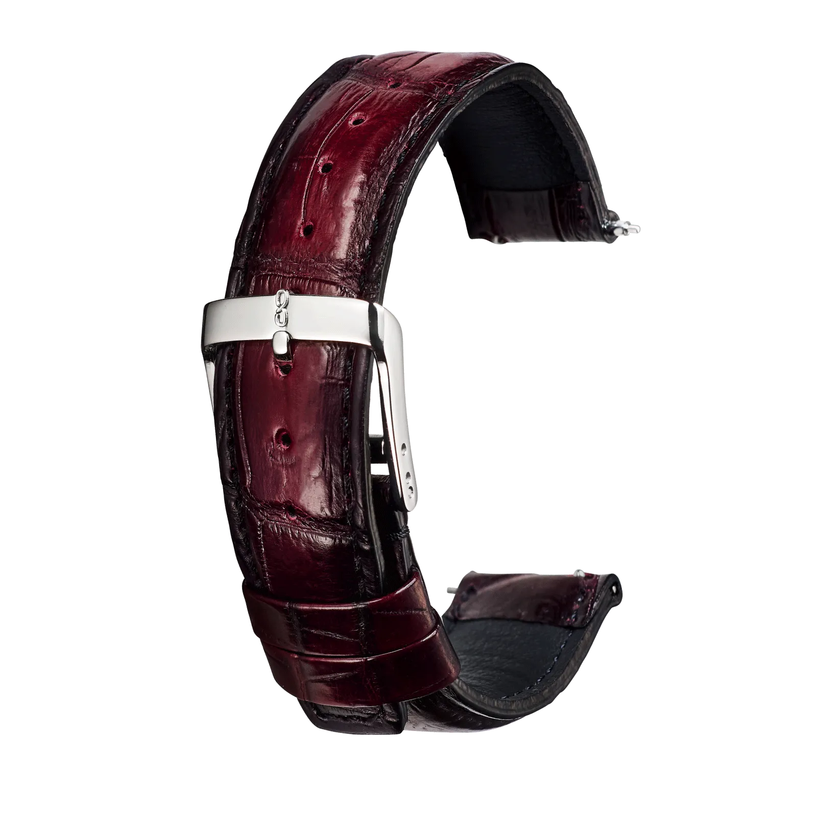 Knot S18-SFC-BK 時計ベルト バンド パティーヌ仕上げ クロコダイル Knot S18-SFC-BK 時計ベルト バンド パティーヌ仕上げ クロコダイル